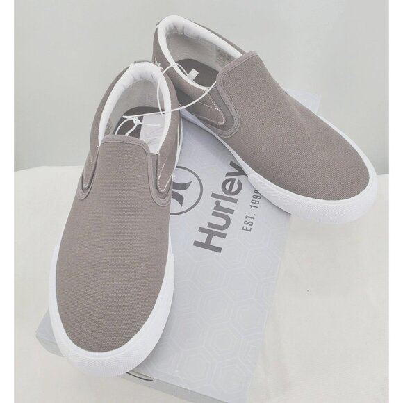 HURLEY Sneaker Men's 8 Arlo Slip On Canvas Casual Classic Shoe Minimalist - Picture 1 of 8